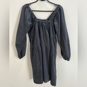 Free People square neck long sleeve mini dress